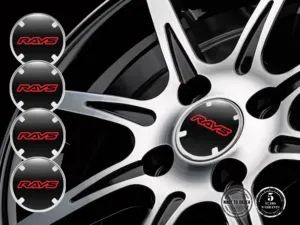 Rays Adesivi Coprimozzo Edizione Stile Logo Cupola